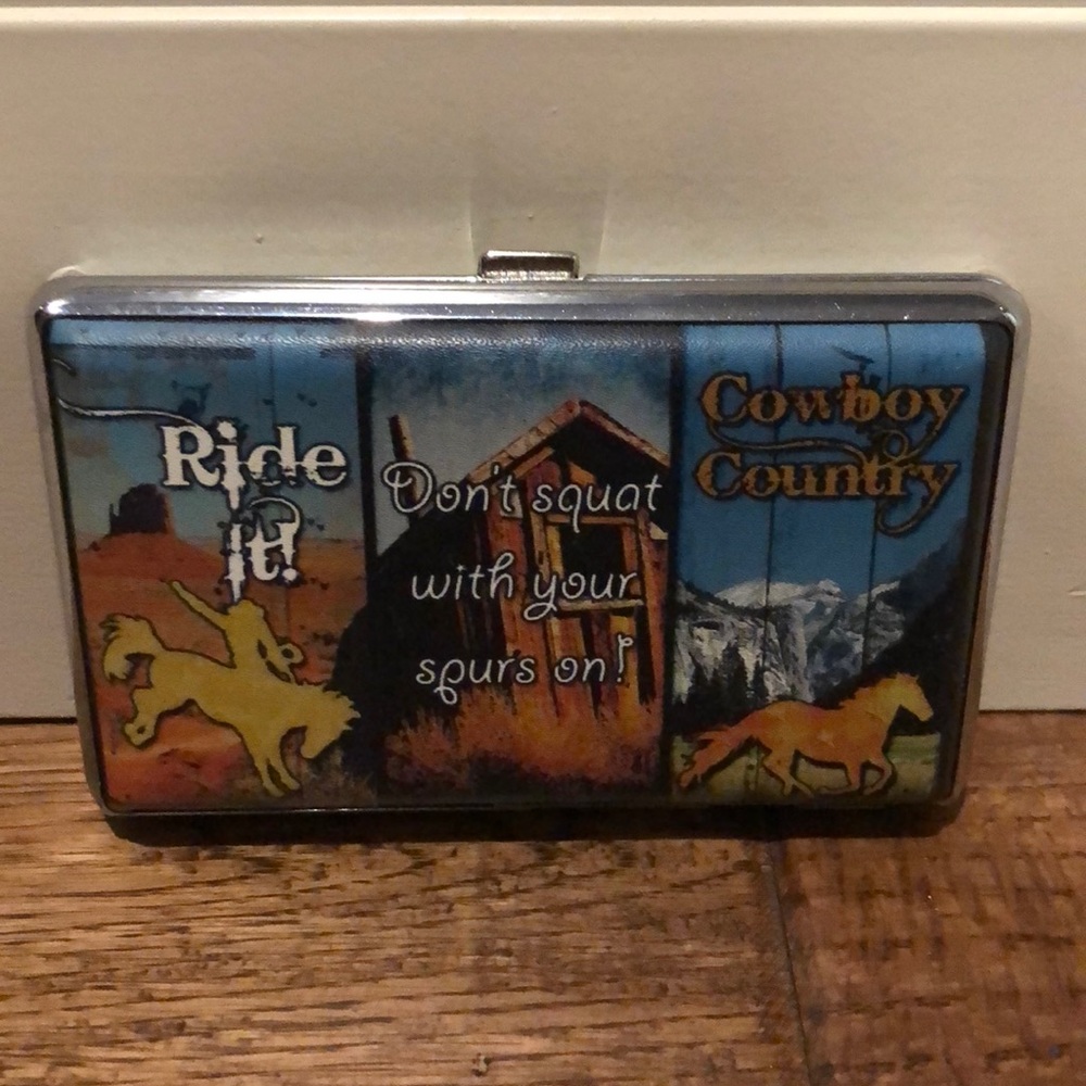 Business card/credit card holder horse theme